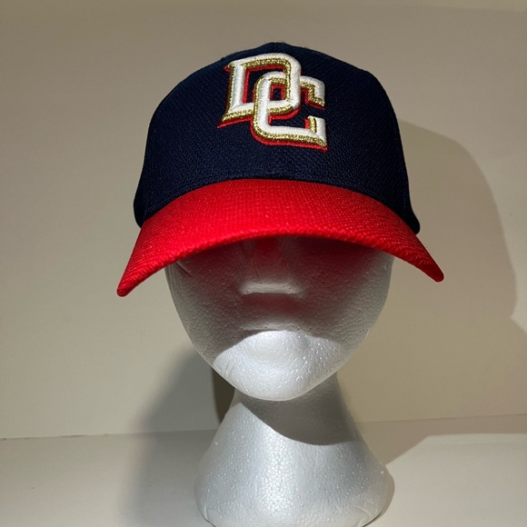 Washington Nationals MLB Baseball DC Logo New Era 39THIRTY Fitted Ball Cap Hat - Picture 8 of 8